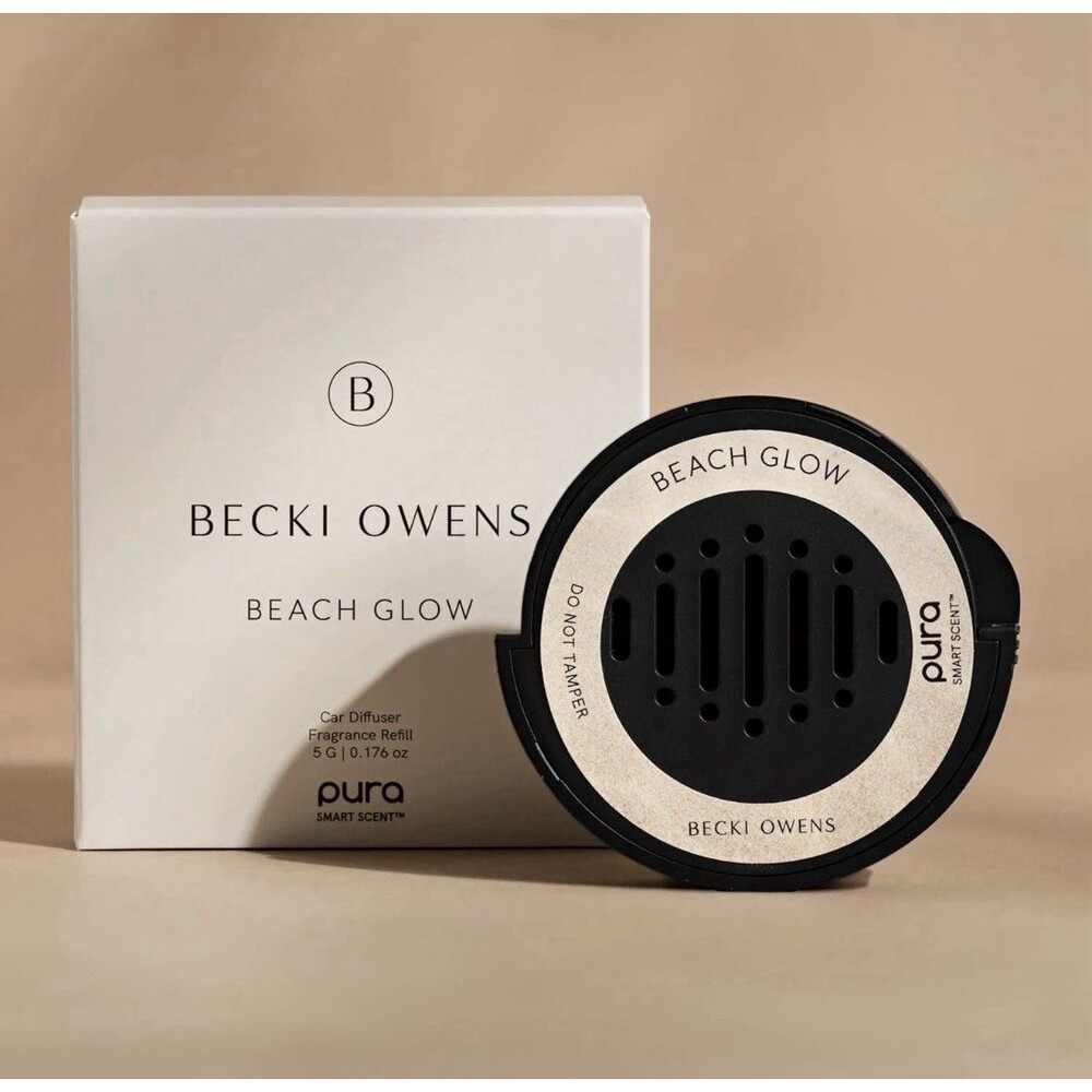 Pura Becki Owens Smart Car Diffuser Scent Refill Beach Glow Premium Fragrance